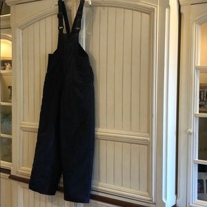 Kids SNOW SUIT Size M Black Snowbib/Overall